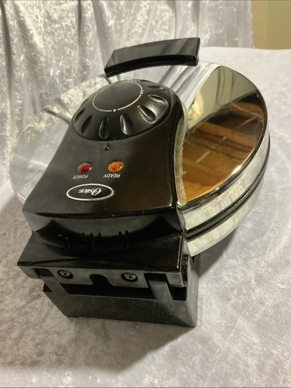 Electric Waffle Maker - Silver and Black